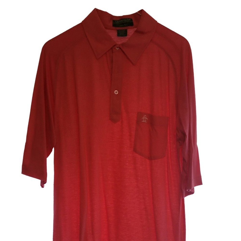 VTG 70s/80s Grand Slam Pink Polo Shirt  Munsingwear  Large  Tennis Chic